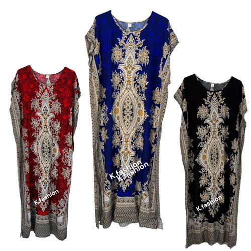Ladies cotton kaftan - cotton, long