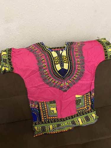 Pink african print - print, dashiki