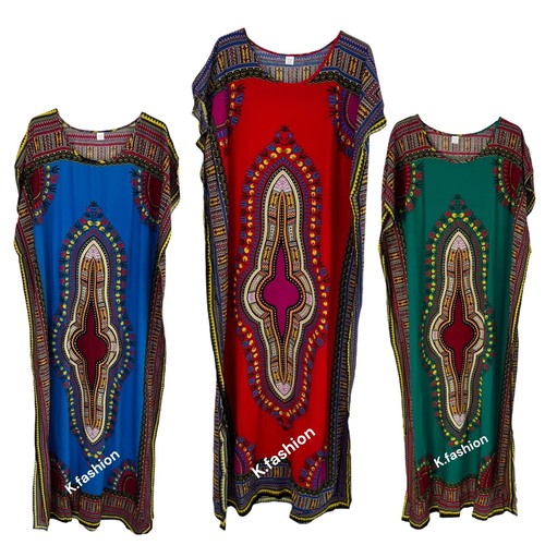 Ladies cotton long maxi kaftan - cotton,