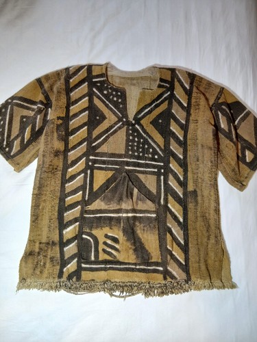 Vintage malian mudcloth tunic - malian,