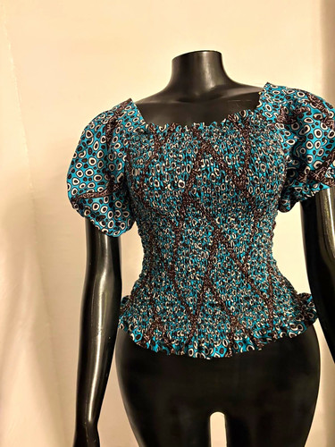 Women blue dashiki african - women’s,