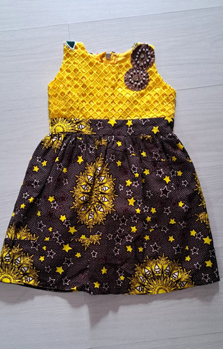 Girls sleeveless dashiki - girls',