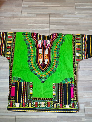 Green african print - african,
